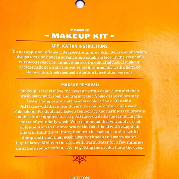 Zombie Hyde & EEK! Costume Makeup Face Latex Grease Fake Blood Cosplay Halloween - Picture 9 of 9